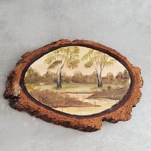 Signed Painting on Wood